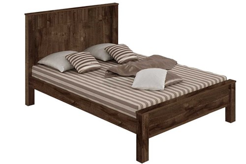 Cama Casal Lopas Athenas Cor Imbuia Soft