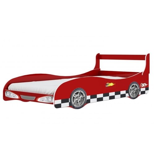 Cama Infantil Carro Rally Gelius Móveis - Vermelho