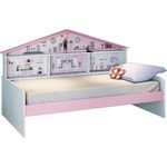 Cama Infantil Casa de Boneca Diversão Branco/rosa - Pura Magia