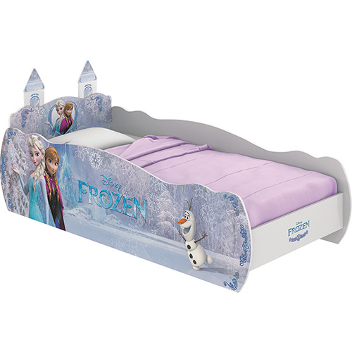 Cama Infantil Frozen Disney Star com Torre Branca - Pura Magia