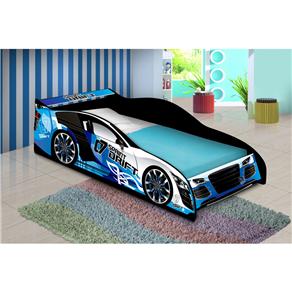 Cama Infantil J e a Móveis Carro Drift - Azul