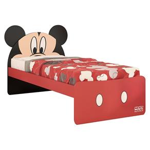 Cama Infantil Mickey Disney Plus Vermelho/Preto - Pura Magia - Vermelho
