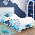 Cama Infantil/ Mini Cama Infantil Carruagem Cinderela Azul