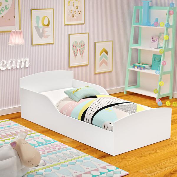 Cama Infantil Montessoriana Sonho com Colchão D20 - Branca - Rpm Móveis