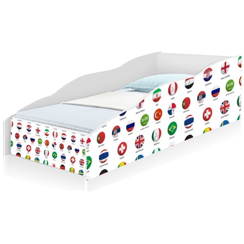 Cama Solteiro Play Futebol SeleÃ§Ã£o CASAH - Multicolorido - Dafiti