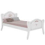 Cama Infantil Princesa Encantada Clean Branco - Pura Magia