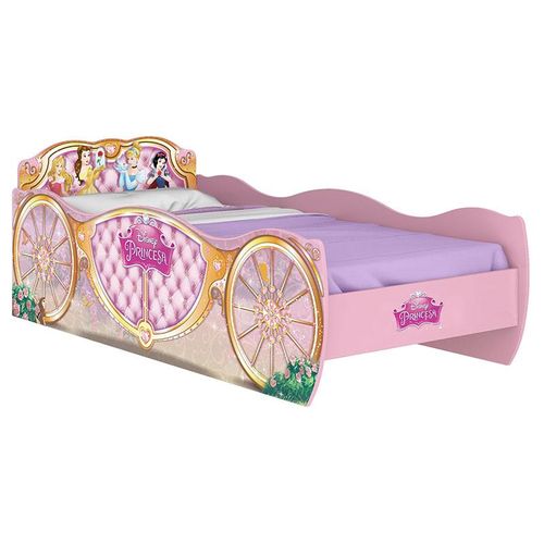 Cama Infantil Princesas Disney Star Rosa 8A - Pura Magia