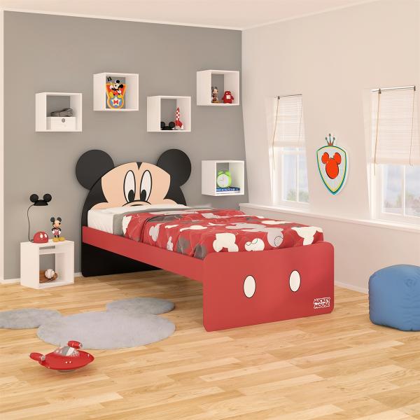 Cama Infantil Pura Magia Mickey Disney Plus Vermelha