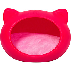 Tudo sobre 'Cama para Pet Cat Cave Rosa Fluo Pequeno com Almofada Rosa - Meemo'