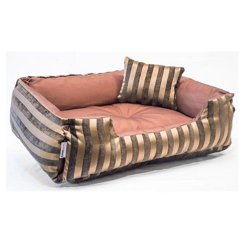 Cama Pet para Cachorro e Gato Lola Premium (GG) - Jacquard Marrom