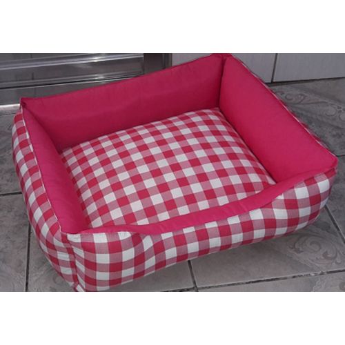 Tudo sobre 'Cama Quadrada para Cachorro e Gato Rosa Chiclete - Tecido Tamanho M 60 X 50'