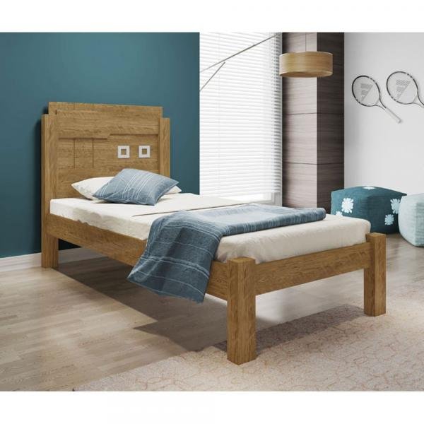 Cama Solteiro Letícia MDF 78x88 Cm Framar