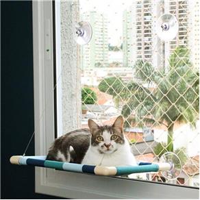 Cama Suspensa para Gatos Gatton Catbed Azul Listrada