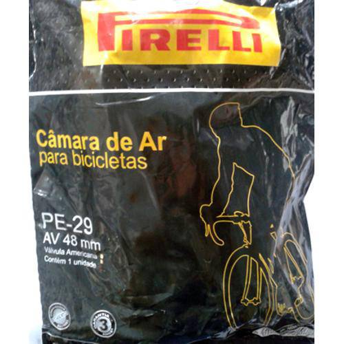 Câmara de Ar Pirelli 29 X 1.75/2.35 Americana 48 Mm