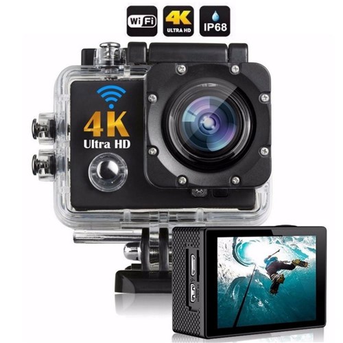 Câmera 4K Ultra Hd Action Cam Go Sports Pro Original Fullhd 1080P Wi-Fi E60 30Fps e 60Fps Grave Vídeos Incríveis