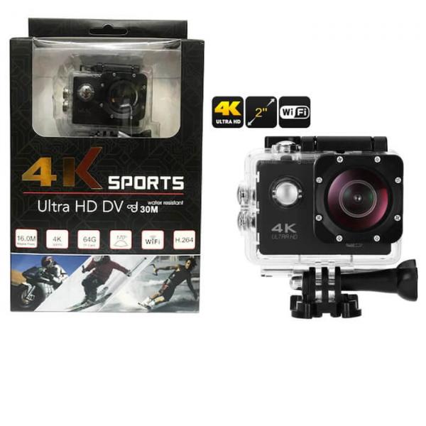 Tudo sobre 'Câmera Action Ultra Hd Dv 4k Sports 30m Resistente a Água Wifi 1080P 60FPS 16.0MP - Campro'