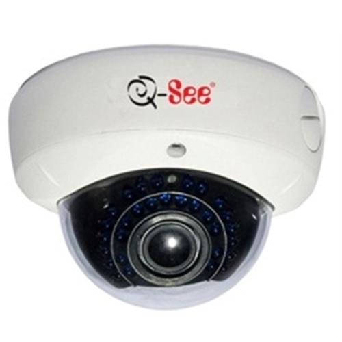 Camera Analog Ext Ir25 Dome 600l Ccd 1/3 2,8 Á 12mm Branca Qsc13212d Q-See