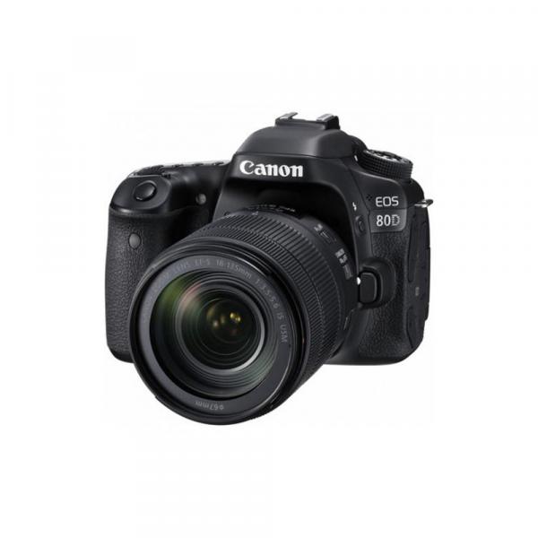 Câmera Canon 80D Kit 18-135mm F/3.5-5.6 IS USM