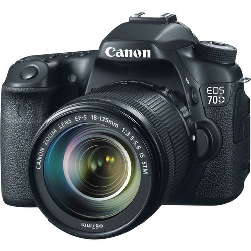 Câmera Canon Dslr Eos 70d com Lente 18-135mm