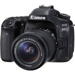 Câmera Canon Dslr Eos 80d com Lente 18-55mm