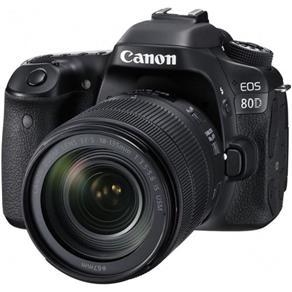 Câmera Canon DSLR EOS 80D Kit Lente 18-135mm