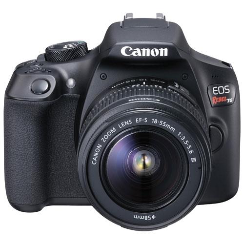 Tudo sobre 'Câmera Canon Dslr Eos Rebel T6 com Lente 18-55mm'