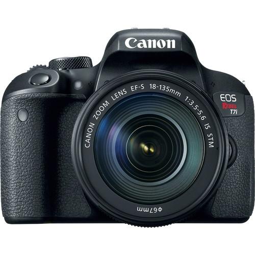 Câmera Canon DSLR EOS Rebel T7i com Lente 18-135mm