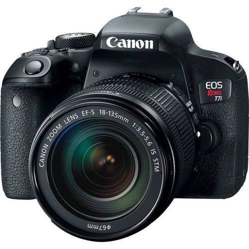 Câmera Canon DSLR EOS Rebel T7i Kit Lente 18-135mm