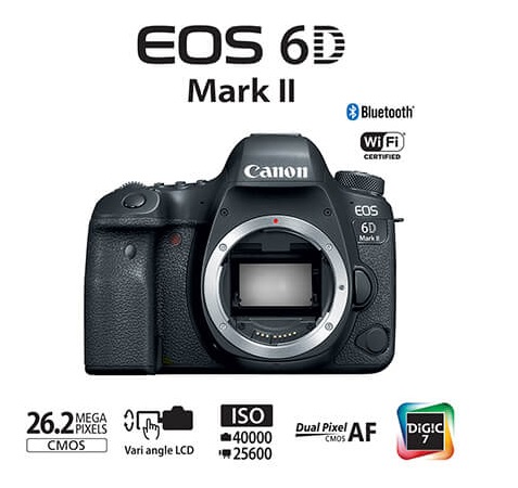 Câmera Canon EOS 6D Mark II (Só o Corpo)