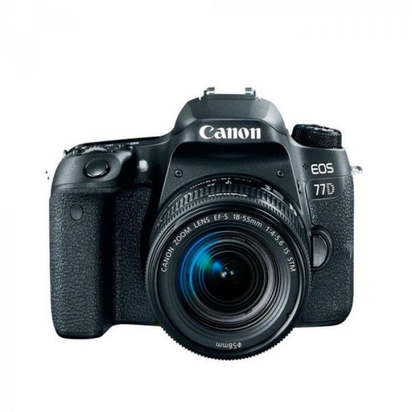 Câmera Canon EOS 77D com 18-55mm F/3.5-6.3 IS STM