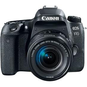 Câmera Canon EOS 77D DSLR KIT Lente 18-55mm
