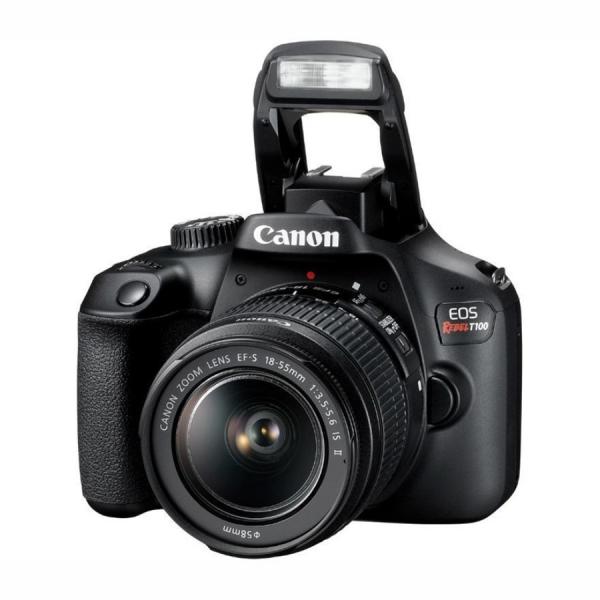 Câmera Canon EOS Rebel T100 18MP + 18-55mm EF-S IS II