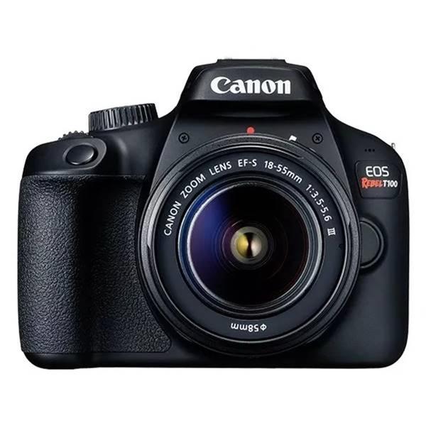Câmera Canon EOS Rebel T100 com EF-S 18-55mm F/3.5-5.6 IIi