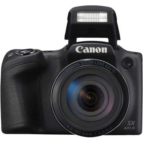 Câmera Canon PowerShot SX420 IS, 20MP, Tela 3.0", Wi-Fi/NFC - Preto