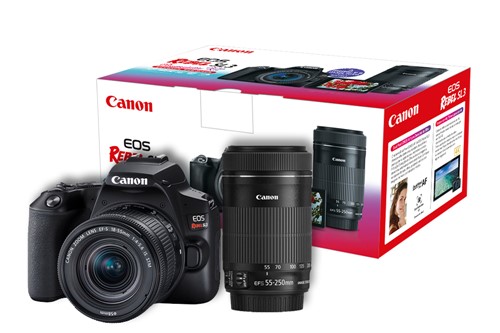 Câmera Canon Sl3 Premium Kit 18-55Mm + 55-250Mm Stm