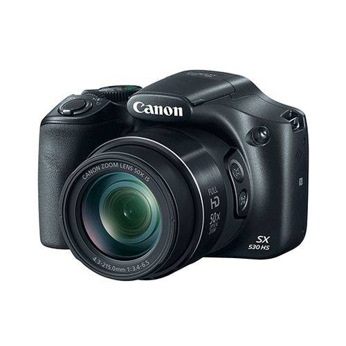 Câmera Canon SX530 HS, Tripé de Mesa, Bolsa(MasterTronic), C.32gb, Kit Limpeza