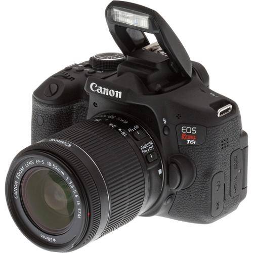 Camera Canon T6i com Duas Lentes 18-55mm+55-250mm Premium