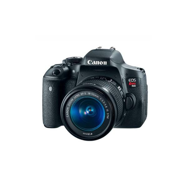 Camera Canon T6i + Lente 18-55mm
