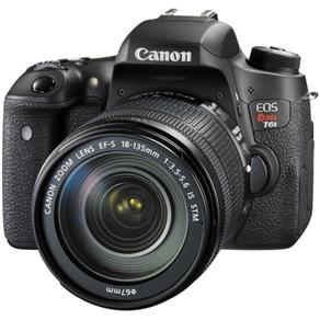 Câmera Canon T6S com Lente Ef-S 18-135Mm F/3.5-5.6 Is Stm