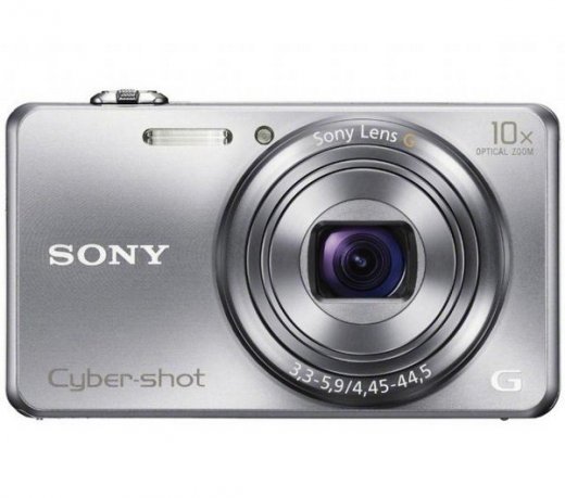 Câmera Cyber-Shot Sony DSC-WX200 / Prata / LCD 2,7" / 18.2 MP / 3D / 8G / Foto Panorâmica