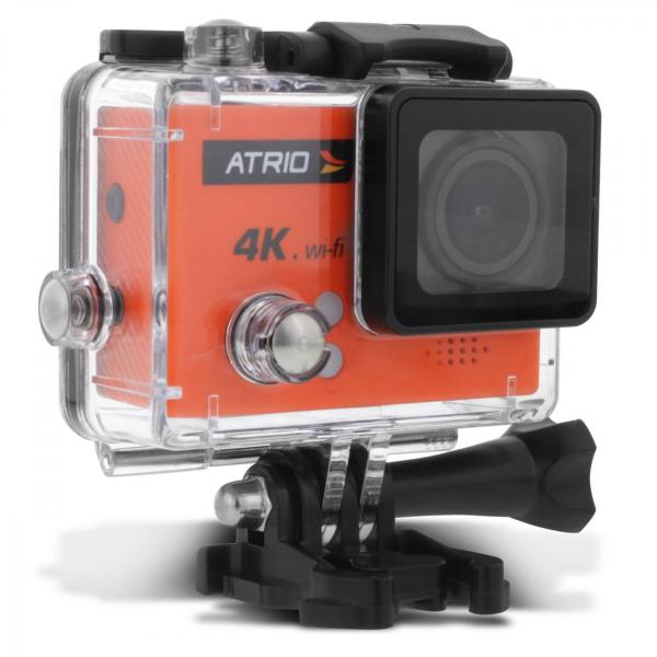 Câmera de Ação Atrio FullSport Cam 4K 30fps Tela LCD USB SD Wifi Controle Remoto à Prova D'Água