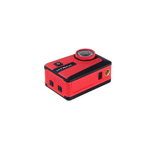 Câmera de Ação Xtrax Smart 4k Vermelha / Preta