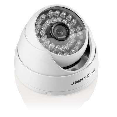 Câmera de Segurança Dome Ahdm 960p 3.6mm - 24 Leds Branca Ip66 - Se140 - Multilaser