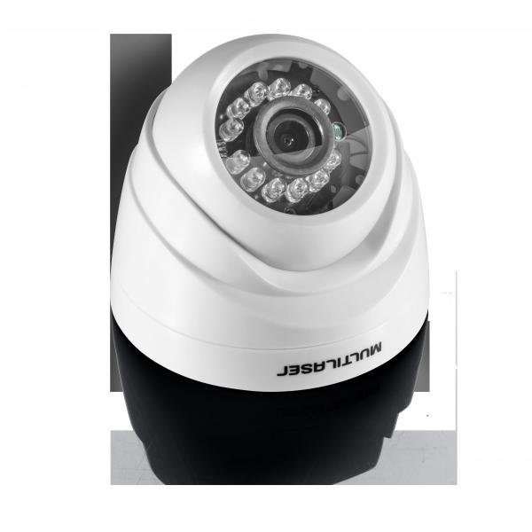 Câmera de Segurança Dome Multilaser Ahd 720P 3,6Mm 12Leds Branca SE177