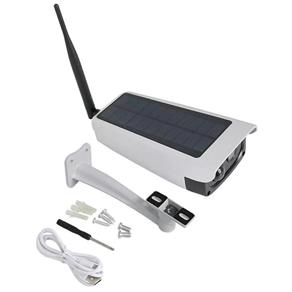 Câmera de Segurança Externa Bateria Interna Solar Áudio Wifi Onvif Internet 1080p