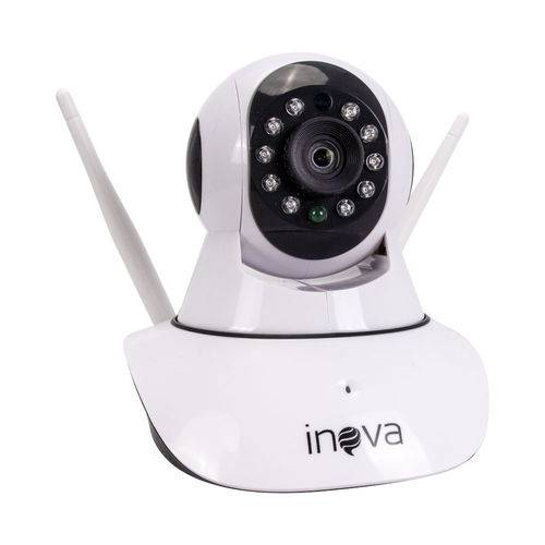 Câmera de Segurança Ip Inova Sem Fio 2 Megapixels com Visão Noturna Hd Audio Onvif com 2 Antenas - Branca