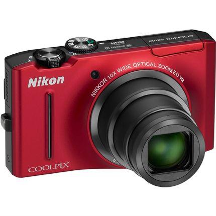Câmera Digital 12.1Mp Coolpix Vermelha S8100 Nikon