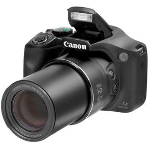 Câmera Digital 16.0 Mp Lcd 3.0 Zoom Óptico 42X e Vídeo em Full Hd - Canon Sx520Hs