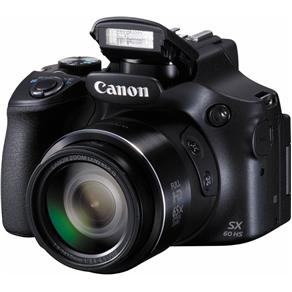 Câmera Digital 16.1 Mp Lcd 3.0 Zoom Óptico 65X e Vídeo em Full Hd - Canon Sx60Hs