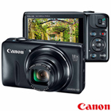 Câmera Digital Canon Compacta Superzoom Powershot com 16 MP, Tela de 3", Zoom Ótico 18x e Filmagem em Full HD - SX600 HS